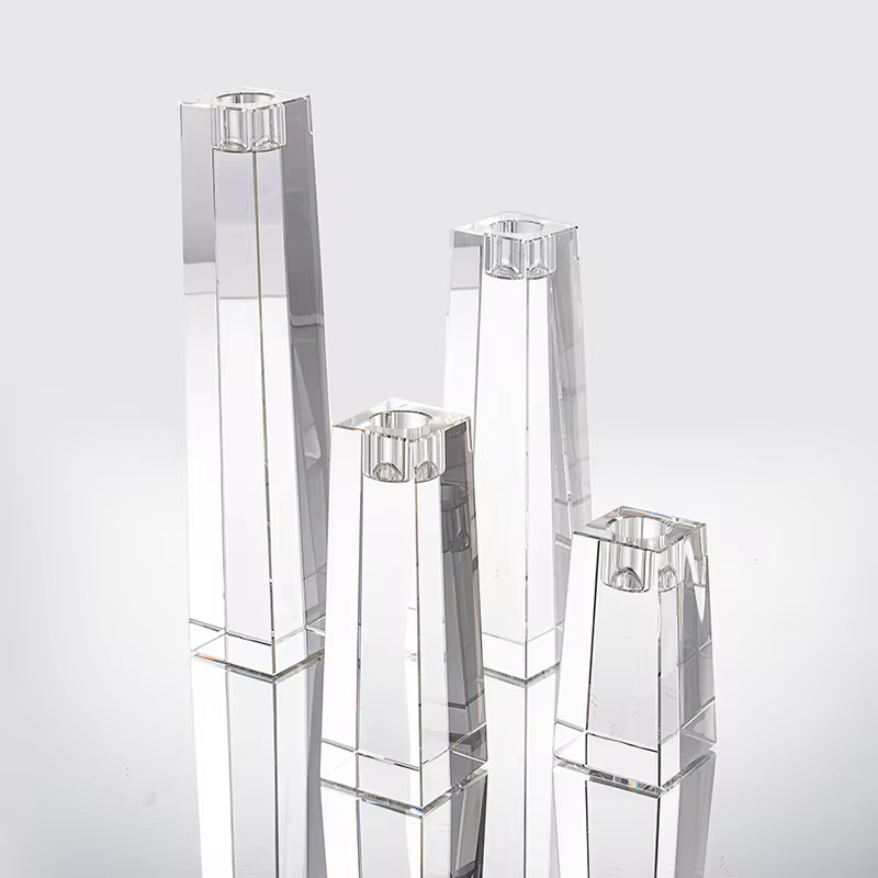 Antique Style Crystal Candlestick