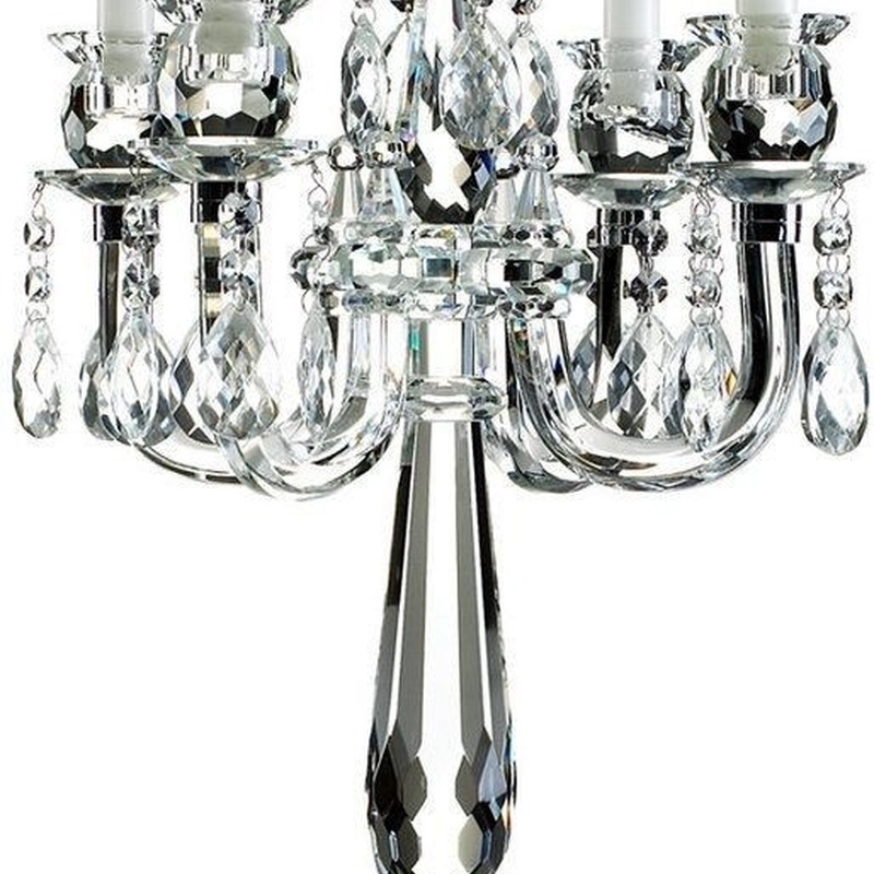 Five-Arm Crystal Candelabra