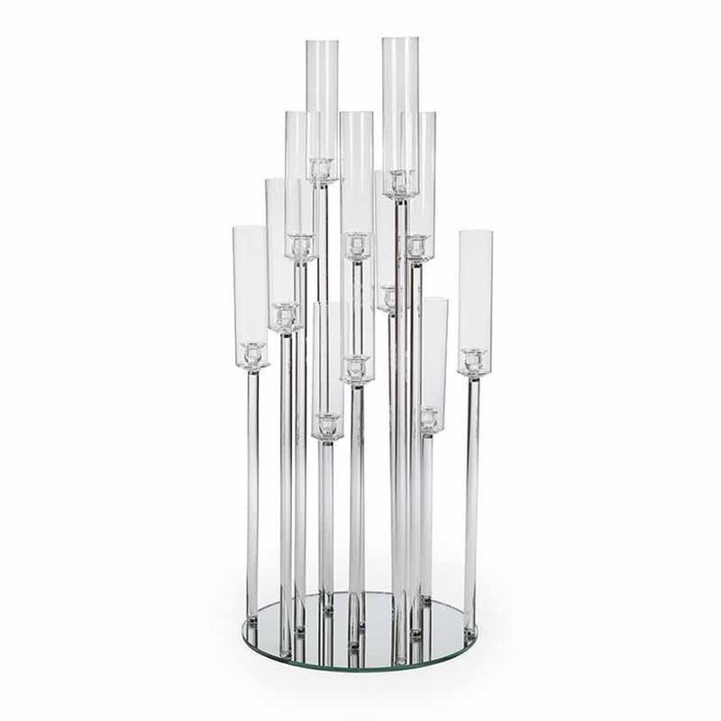 Nine-Candlestick Crystal Candelabra