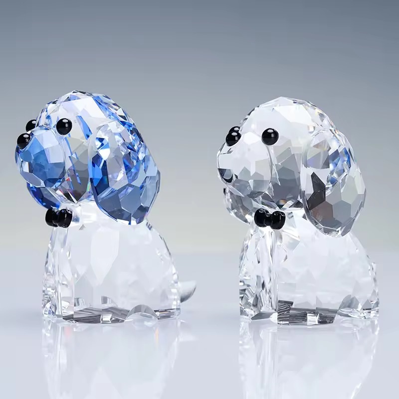 Crystal Puppy Pair